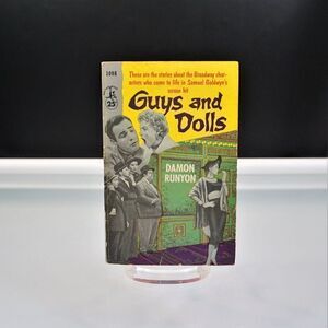 Guys and Dolls by Damon Runyon 1955 Pocket Books 1098 Paperback